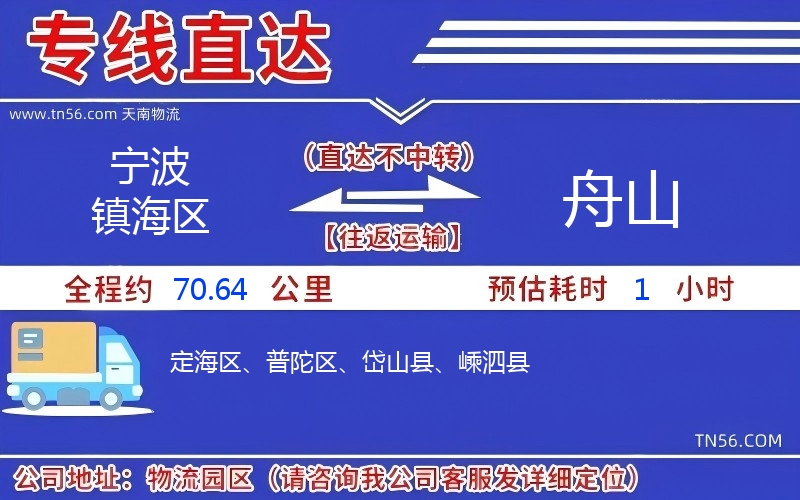 寧波鎮海區到舟山物流公司 寧波鎮海區到舟山物流公司